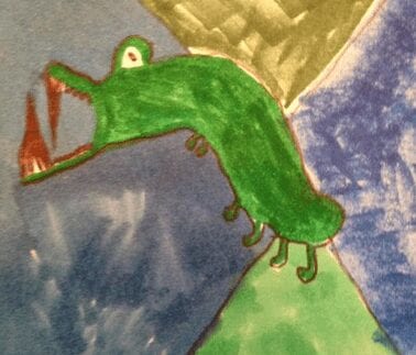 Emmett's rendering of a Gatorsaur.